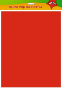 Фетр 50х70см, толщина 1мм, красный ПЭТ С2928-03