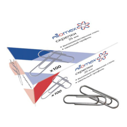 Скрепки 50мм 50шт. Attomex, оцинкованные, овальные, в к/к 4135303