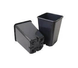 Горшок для рассады квадратный 12х12х19,5см, объем - 2,1л, литье Рассадный сервис КВ12Р