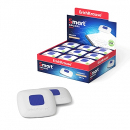 Ластик ErichKrause Smart Mini Square, с пластиковым держателем 45554
