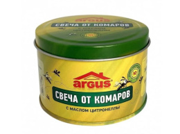 Свеча от комаров  80г с запахом цитронеллы 10 часов горения, в банке Argus Garden CHJK-8055