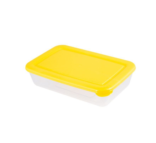 Контейнер для СВЧ пластиковый 1,9л прямоугольный Лайт Полимербыт С553