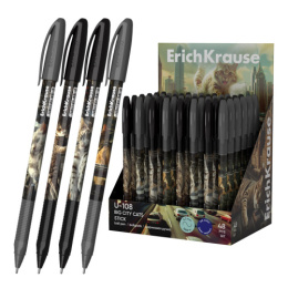Ручка шариковая ErichKrause Ultra U-108 Stick Big Cat Ultra Glide Technology, синяя, 1мм 63104