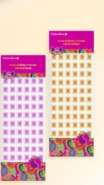 Наклейки Стразы акриловые 10х22см, Квадратные, ассорти S 2105