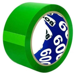 Скотч (клейкая лента) цветной 48мм х 66м х 45мкм зеленый Unibob СП-30488