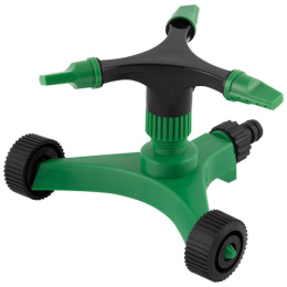 Распылитель поливочный 3-х лепестковый вращающийся на W-образной подставке с колесиками Park HL086