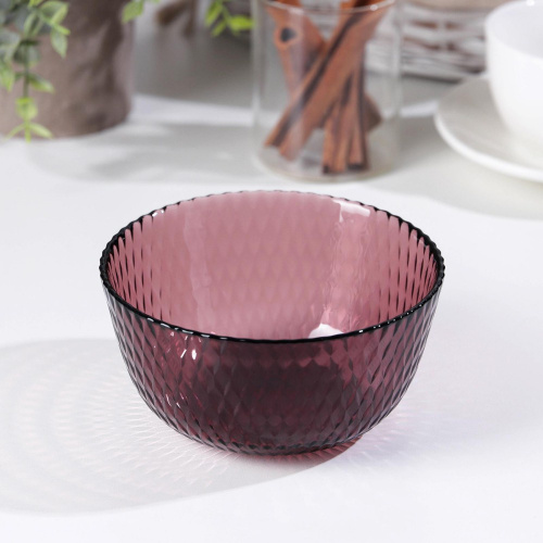 Салатник стеклянный Идиллия 120мм/350мл лилак Luminarc Q1312