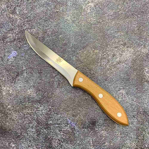 Нож стальной 130мм деревянная ручка, универсальный Радужный Дом РД78556