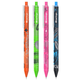 Ручка шариковая автоматическая Berlingo Future Tech, синяя, 0,7мм CBM_07S21