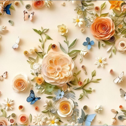 Клеенка столовая на тканевой основе с ПВХ покрытием 1,4х20м Grace STS239A