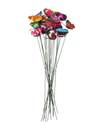 Фигурки садовая пластиковая на металл. стежне набор 24шт. 25см Букет из бабочек Park 107152