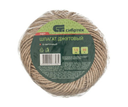 Шпагат джутовый   90м d-1,5мм 4-х ниточный Сибртех 93877