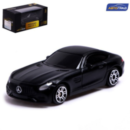 Машина металлическая Mercedes-AMG GT S 1:64 7х2,8х2см, черный матовый, в коробке Автоград 7153007