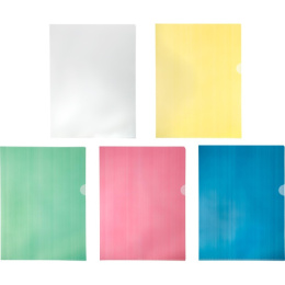 Папка-уголок А4 Attache 100мкм, ассорти 1243049