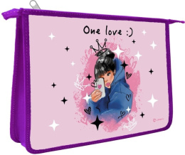 Папка для тетрадей А4 на молнии Lamark Селфи 128/7090106 0010