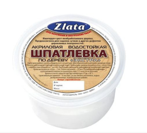 Шпатлевка по дереву акриловая Zlata сосна 0,4кг Zlata