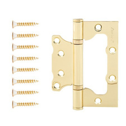 Петля накладная Avers 100х75х2,5-B2-G золото (бабочка) Avers 24102