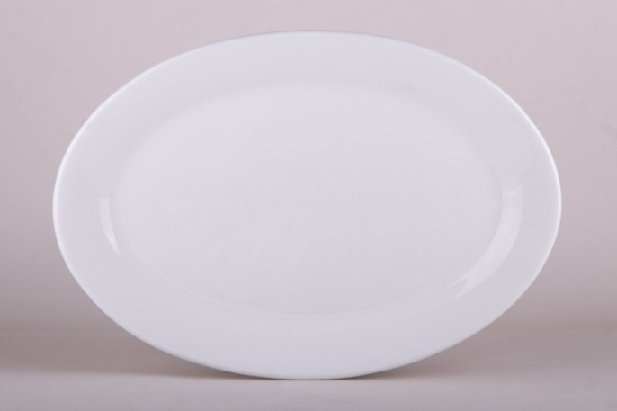 Блюдо керамическое овальное 355мм Общепит Коралл SRHT010