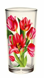 Набор стаканов стеклянных 6шт. 230мл высокие Тюльпан, в п/у Декостек 146-Д