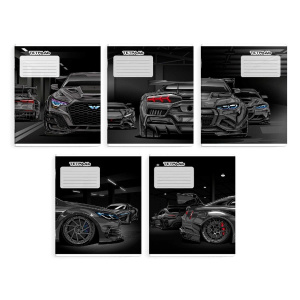 Тетрадь  18 листов клетка Тачки 65775