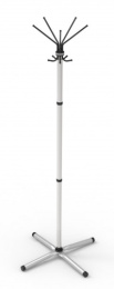 Вешалка напольная металлическая Классикс (Ц) С алюминий Титан Мета