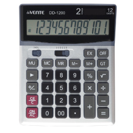 Калькулятор Devente DD-1200 12 разрядов, 140х178х47мм, черный 4031337