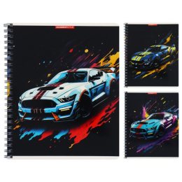 Тетрадь  48 листов Красочные машины, гребень 14700/3