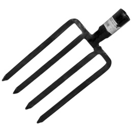 Вилы копальные 4-х рогие рельсовая сталь, без черенка, 01 Park 332006