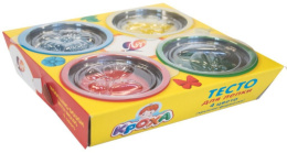 Тесто для лепки  4 цвета, крышки-формочки Луч 31С 2028-08