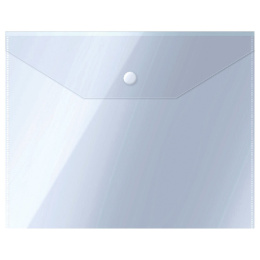 Папка с кнопкой А5 0.15 Стамм, прозрачная бесцветная ММ-31907