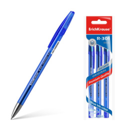 Ручка гелевая ErichKrause синяя 0,5мм R-301 Gel Stick Original 42723
