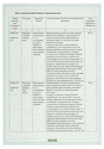 Магнум 2г защита от сорняков Avgust