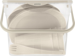 Набор посуды для пикника пластиковый на 3 персоны, 11 предметов Vanilla, латте, в пластиковом контейнере Sugar&Spice SE180812005