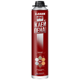Клей-пена "ZIGGER PF" проф., всесезонная 750мл , 830 г, 12 шт 01-03-41