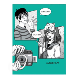 Блокнот А6  32 листа Фотокарточки, скоба 65458