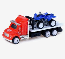 Машина инерционная пластиковая Эвакуатор с квадроциклом, в ассортименте, в пакете 5145057