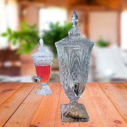 Диспенсер для напитков (лимонадница) стеклянный 2,0 л, в п/у арт. 1905 Радужный Дом РД17501