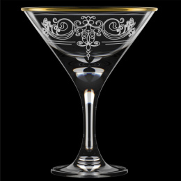 Набор бокалов для мартини стеклянных Бистро 6шт. 170мл Камарезе, в п/у Декостек 1715-ГЗ2