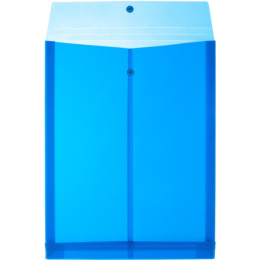 Папка с кнопкой А4 0.18 Attache вертикальная, синяя 1547342