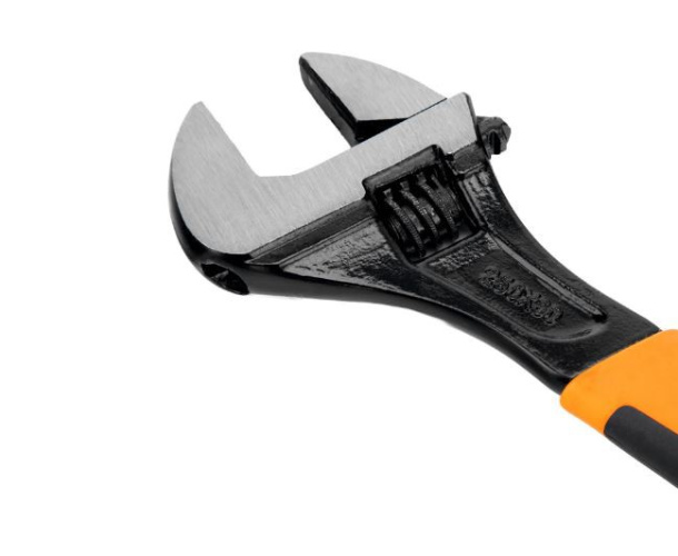 Ключ разводной 250мм стальной двухкомпонентная ручка Sparta 15543