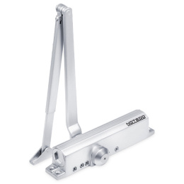 Доводчик дверной Notedo DC-030-130 DA+BC противоветровой, со складным рычагом, от 30 до 130кг, от -30 до +60 °С, серебро Notedo 40600