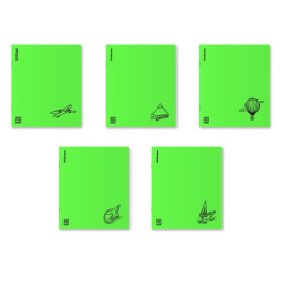 Тетрадь  48 листов ErichKrause Motion, пластиковая обложка, зеленый 61957