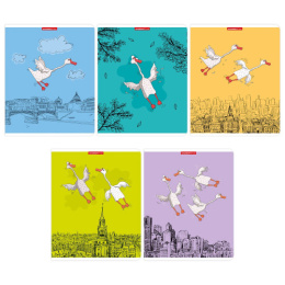 Тетрадь  48 листов Гуси в городе 15028/5