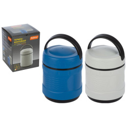 Термоконтейнер 1,0л нержавеющая сталь пластиковый корпус + ложка, цвет в ассортименте Mallony FS2610/073031