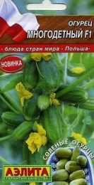 Огурец Многодетный F1 10шт. цветной пакет Аэлита