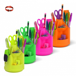 Набор настольный 13 предметов ErichKrause Mini Desk Neon Solid, ассорти 55636