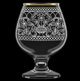 Набор бокалов для бренди стеклянных Бистро 6шт. 385мл Несторида, в п/у Декостек 1716-ГЗ2