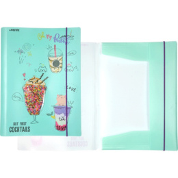 Папка на резинке Devente А4 400мкм Unicorn Coctail 3070104