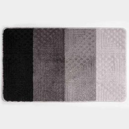 Коврик напольный для ванной на латекс. основе Silver 50х 80см толщина 11мм, серый Aqua-Prime 2239