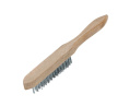 Щетка 3-х рядная металлическая, деревянная ручка Sparta 748205